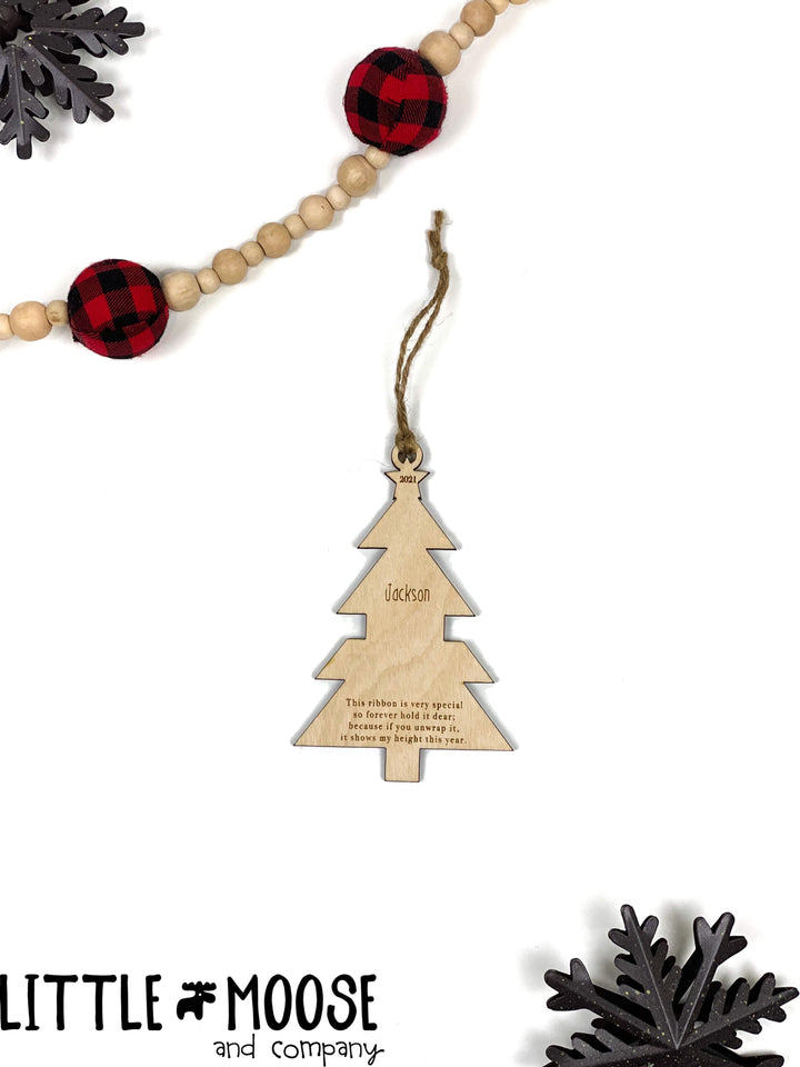 Ornament - Watch Me Grow - Ribbon Tree - up to 5 names